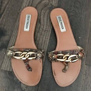 Steve Madden snakeskin sandal